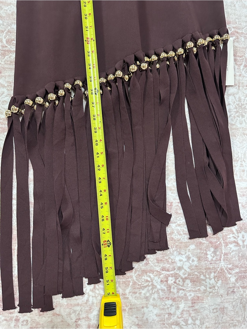 NWT 🤎 Commense Fringe Knit Dress - Picture 11 of 13